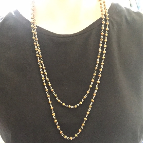 New Versatile golden brown necklace. - Picture 10 of 16